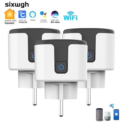 WiFi Homekit Socket Smart EU Plug 16A Power Monitor Timer Function For Apple Product Support Google Home SmartThings Siri Alexa