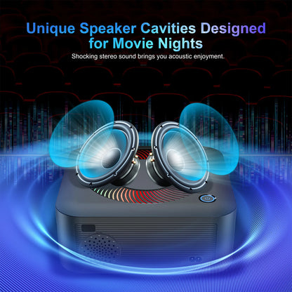 Home Theater Projector Pico Portable Beamer Led Dlpnewni 4K 1080P Projectors LED Bulb X5 Smart Wifi Bluetooth Android 3D LCD 3kg