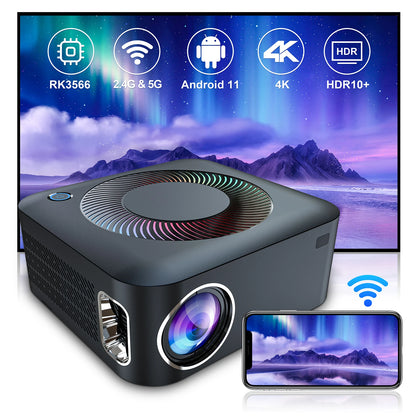 Home Theater Projector Pico Portable Beamer Led Dlpnewni 4K 1080P Projectors LED Bulb X5 Smart Wifi Bluetooth Android 3D LCD 3kg