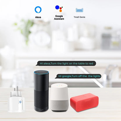 Xiaomi WiFi Smart Plug 16A EU Smart Socket With Power Monitoring Timing Function Smart Life APP Voice Control Via Alexa Google