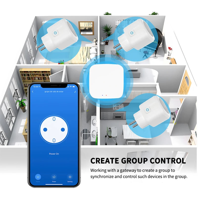 Xiaomi WiFi Smart Plug 16A EU Smart Socket With Power Monitoring Timing Function Smart Life APP Voice Control Via Alexa Google