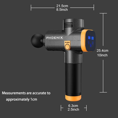 Phoenix A2 Massage Gun Muscle Relaxation Deep Tissue Massager Dynamic Vibrator Back Portable Handheld Display Fascia Gun Massage